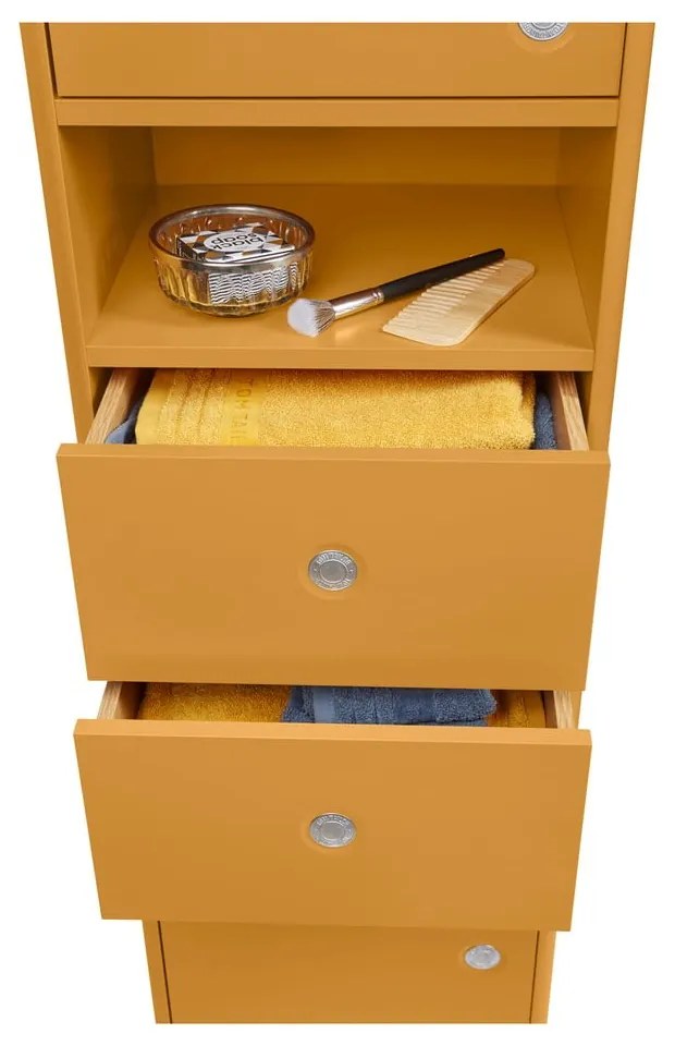 Dulap de baie galben muștar înalt/suspendat 40x158 cm Color Bath – Tom Tailor