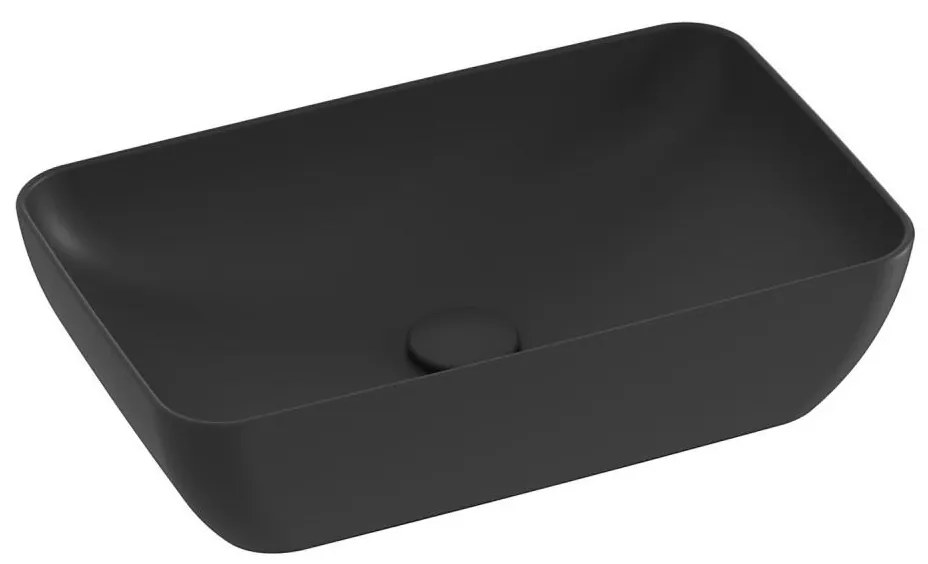 Ravak XJX0D150000 - Lavoar pentru blat CERAMIC SLIM 50 x 31 cm, ceramică/negru