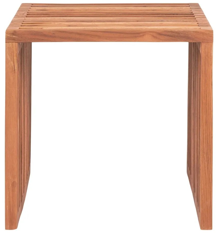 Măsuță auxiliară lemn masiv de tec 40x40 cm Pego – House Nordic