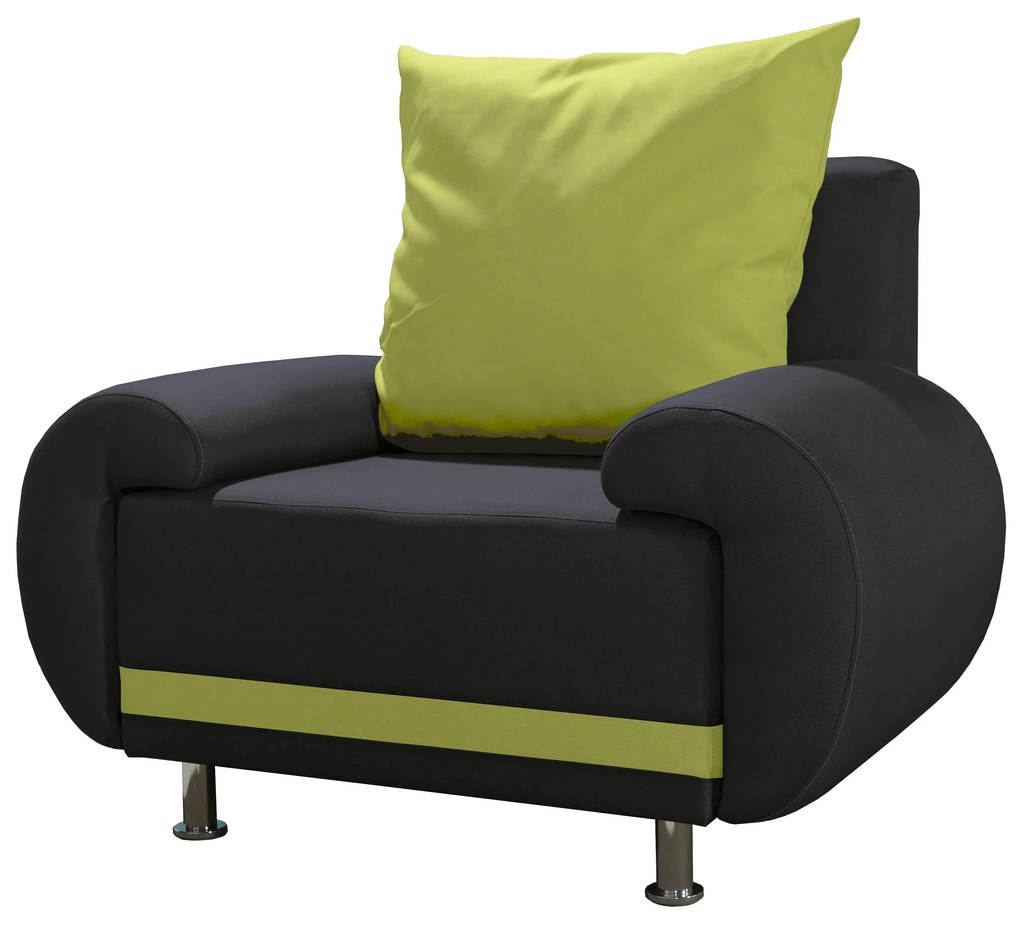 Fotoliu Almonis (negru + verde). 616168