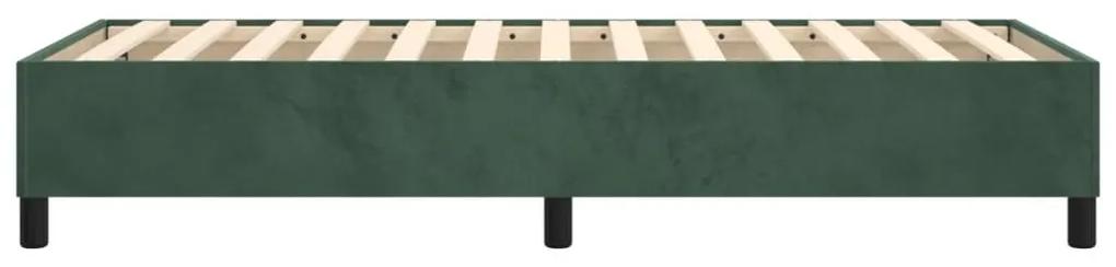 Cadru de pat box spring, verde inchis, 80x200 cm, catifea Verde inchis, 35 cm, 80 x 200 cm