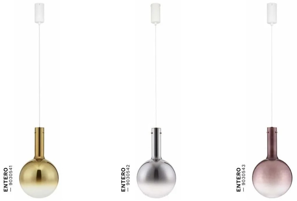 Pendul, Lustra design modern Entero fumuriu