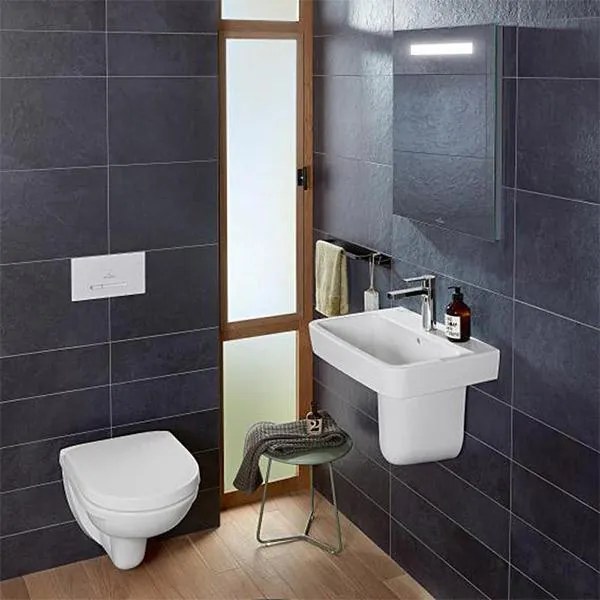 Lavoar suspendat, Villeroy & Boch, O.Novo, dreptunghiular, 55 cm, alb alpin