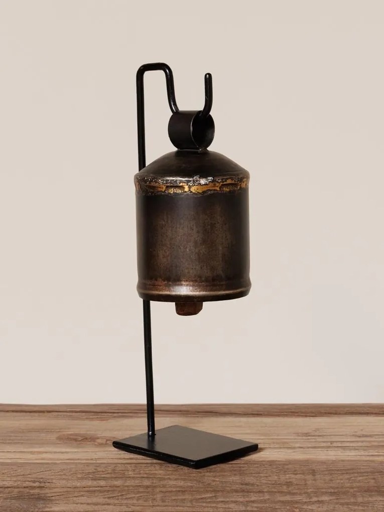 Clopot decorativ suspendat din metal, H31 cm