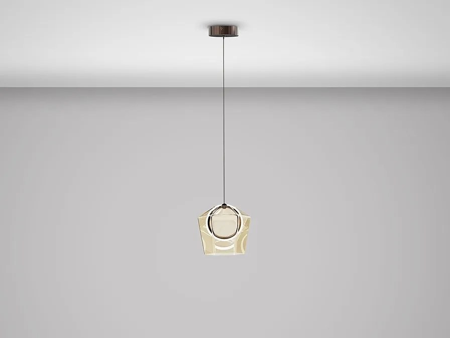 Pendul LED modern design decorativ Ingrid 1L champagne
