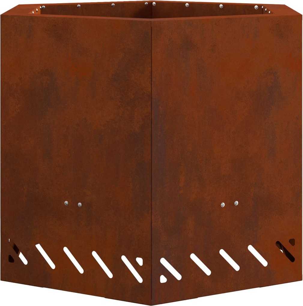 vidaXL Focar Fără Fum Maro 58 x 58 x 51 cm