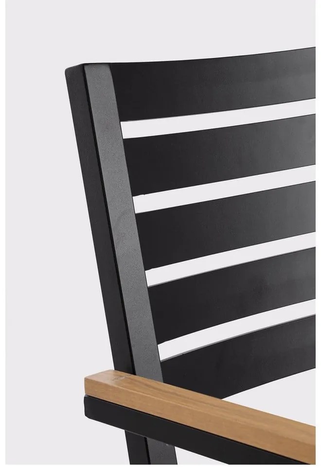 Scaune de grădină gri-antracit 4 buc. din metal Henna – Bizzotto