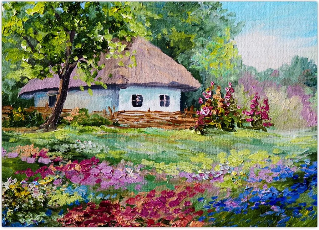 Tablou - Cabană (70x50 cm)