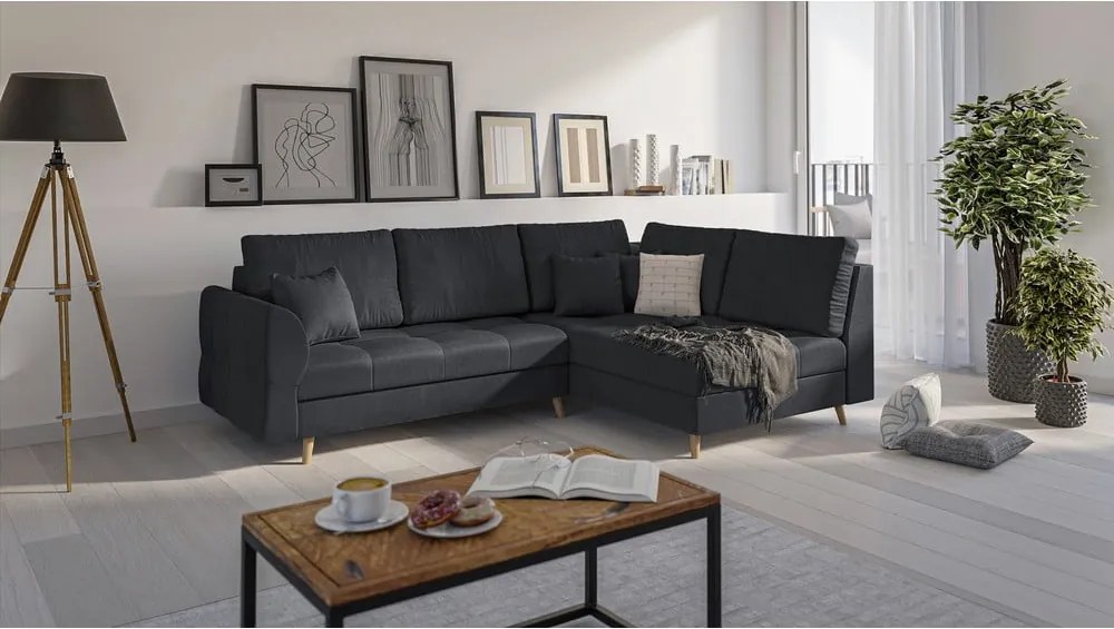 Colțar gri închis (pe partea dreaptă) Ariella – Ropez