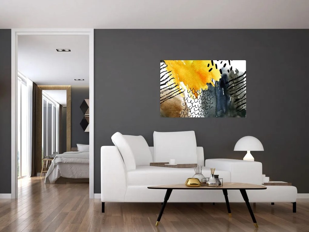 Tablou - Acuarelă abstractă (90x60 cm)