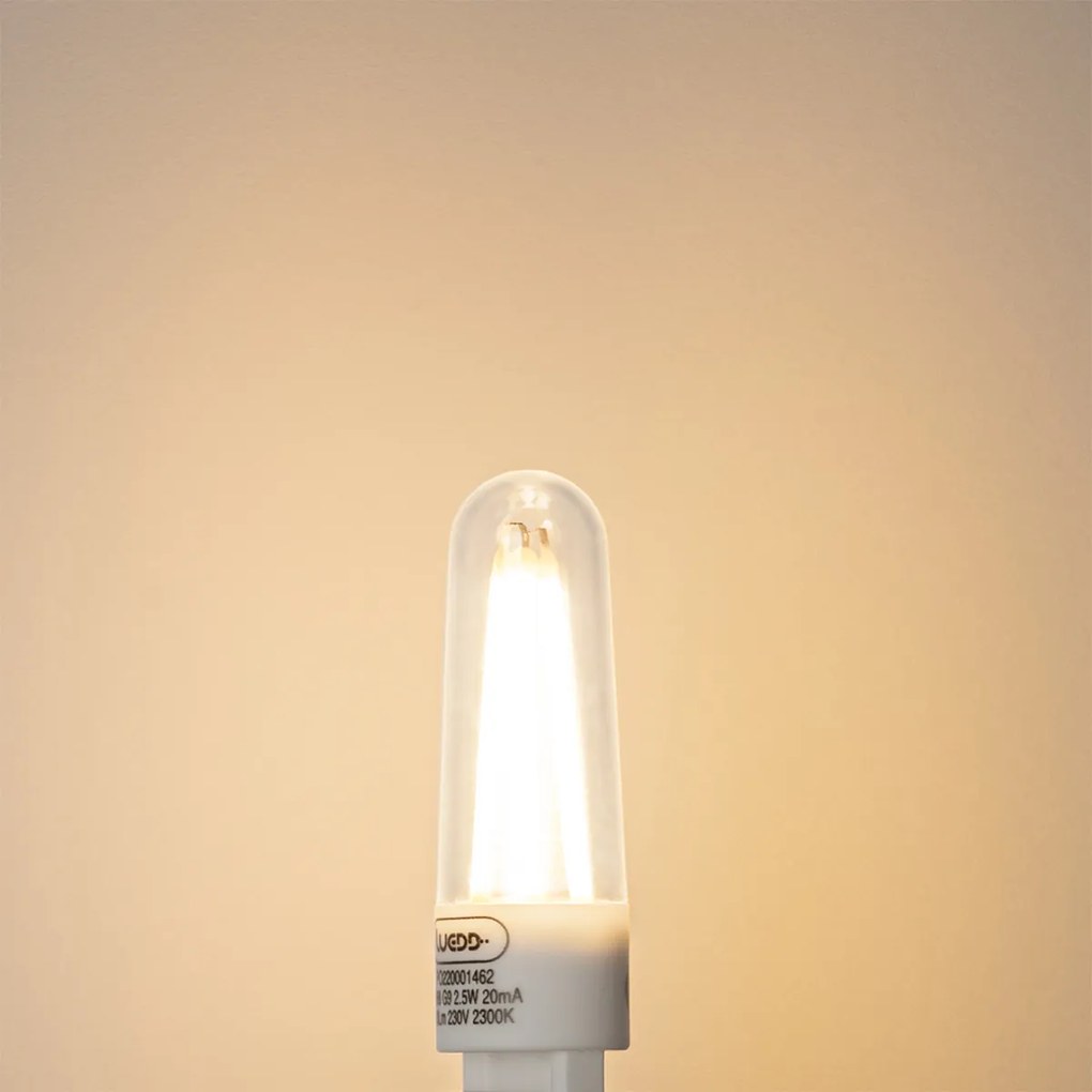Set de 5 becuri LED cu filament G9 2.5W 240lm 2300K