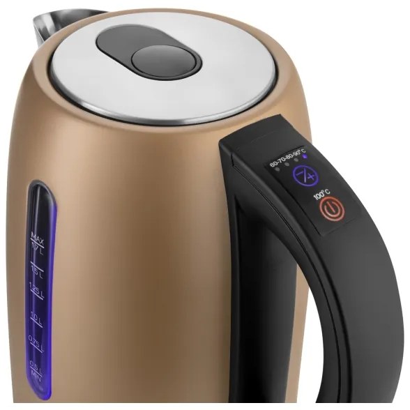 Fierbător de apă cu termoreglare 1,7 l 2150W/230V maro Sencor