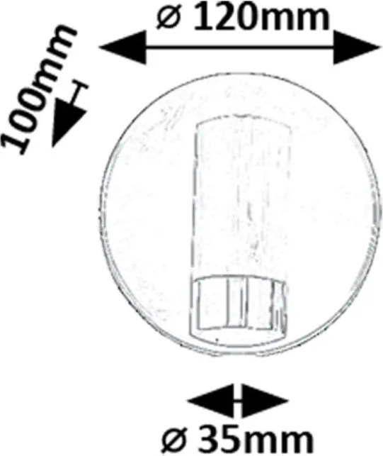 Aplica de perete pentru baie, Protectie IP44 Kadir 1L