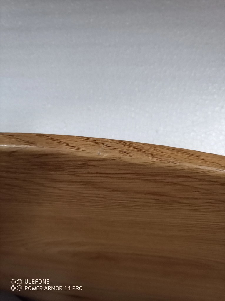 OFERTA Masa de dining din stejar cu picioare negre TETIS 100x100 calitatea a II-a