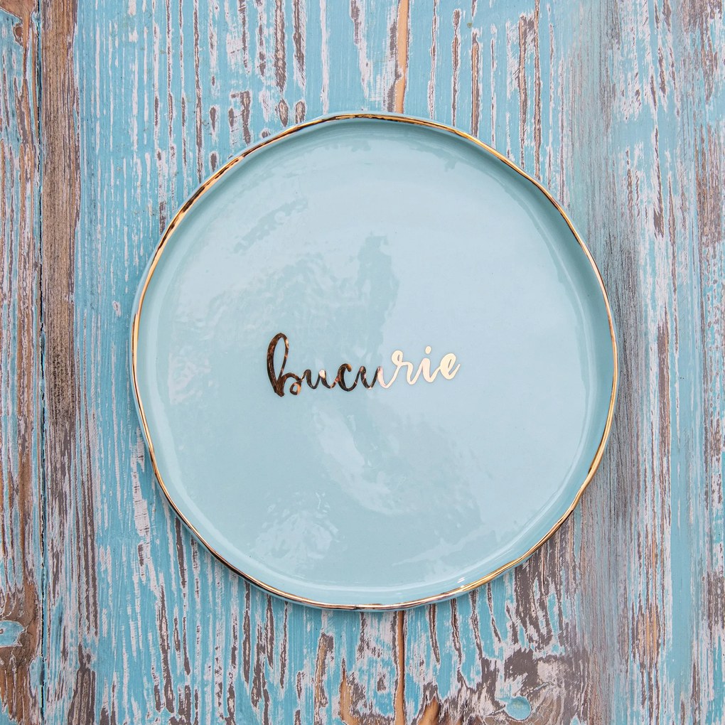 Farfurie Handmade Manifest Bucurie 20cm