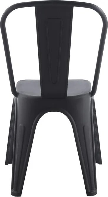 Scaun de exterior design industrial Loft negru