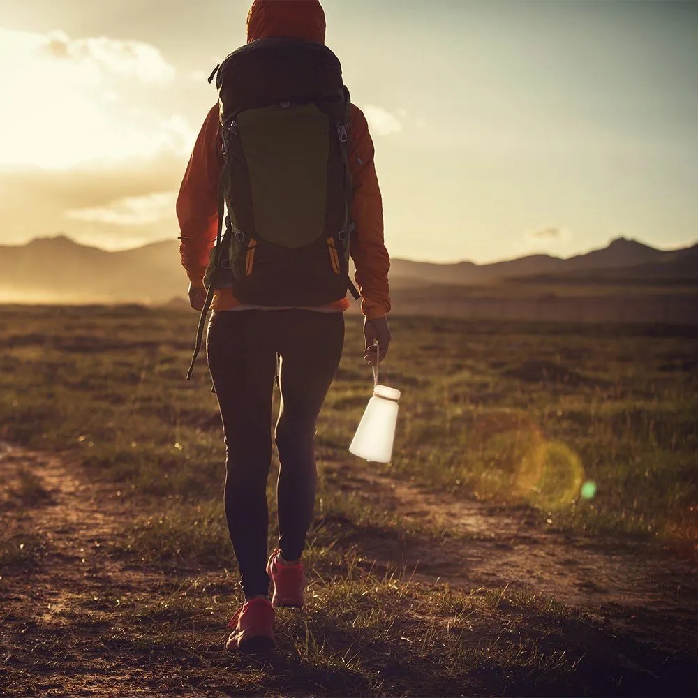 Veioză albă/maro LED (înălțime 20 cm) Bruno – Fischer & Honsel