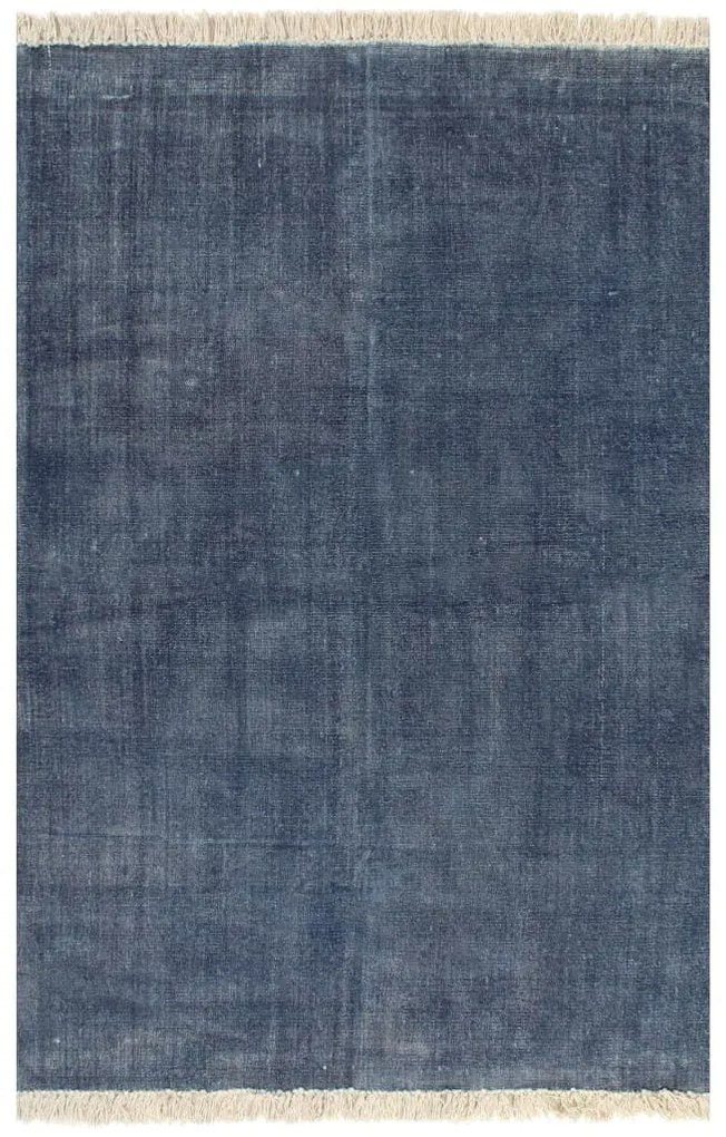 Covor Kilim, albastru, 200 x 290 cm, bumbac Albastru, 200 x 290 cm