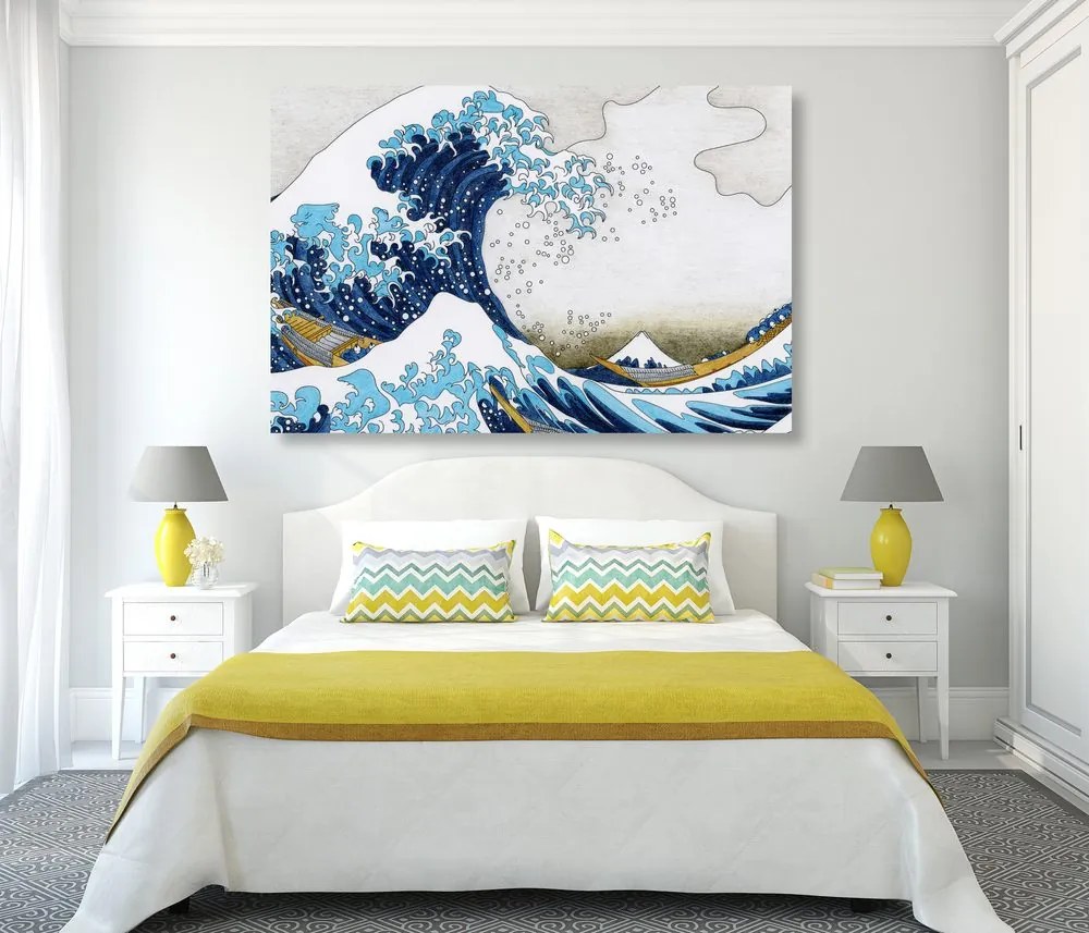 Tablou reproducere Marea vală de la Kanagawa - Katsushika Hokusai