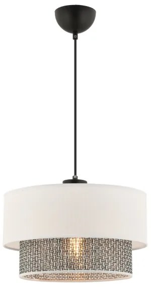 Pendul cu cablu ECHO 1xE27/60W/230V crem/gri