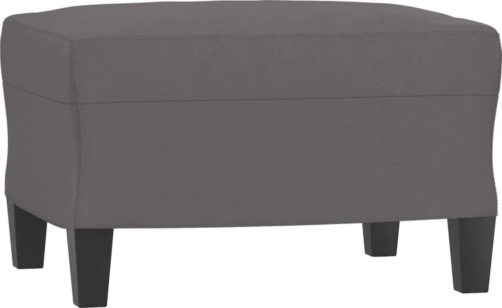 vidaXL Taburet, gri, 60x50x41 cm, piele ecologică