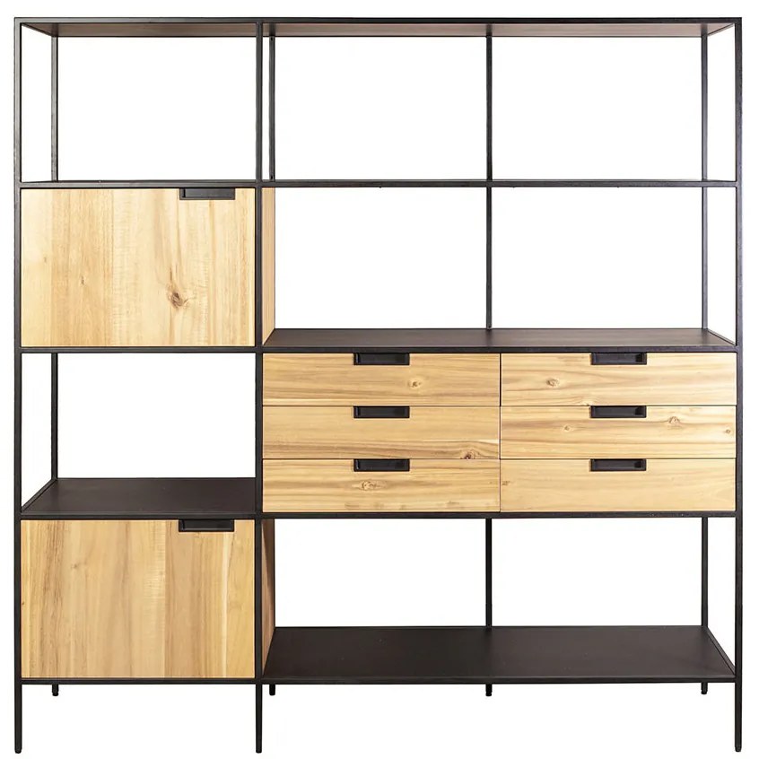 Biblioteca din salcam Madison 180x190 cm