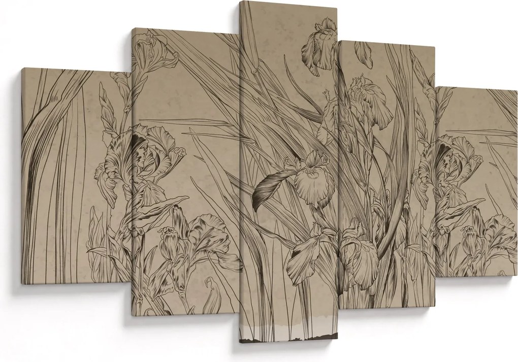 Tablou - Contururile plantelor (150x105 cm)