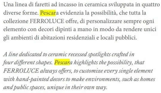Spot incastrabil design retro realizat manual din ceramica PESCARA