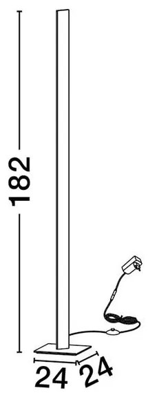 Lampadar LED de podea stil minimalist EDEL alb