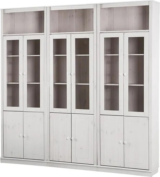 Vitrină albă din lemn de pin 518x223 cm Anita – Støraa