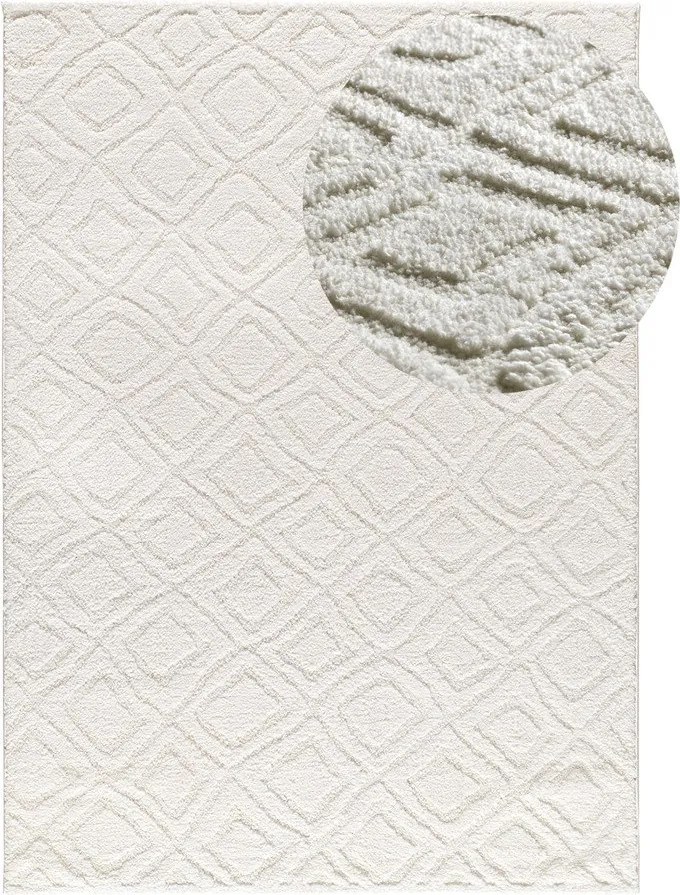 Covor alb 126x190 cm Juno – Universal