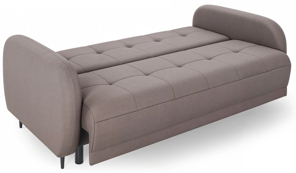Canapea extensibilă Linda - bej închis catifea Jasmine 25