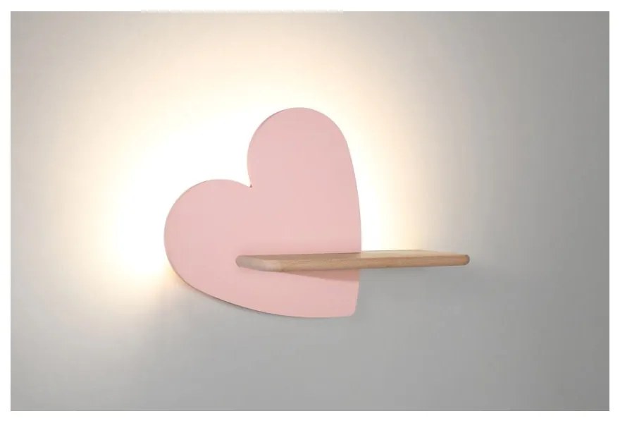 Corp de iluminat pentru copii roz Heart – Candellux Lighting