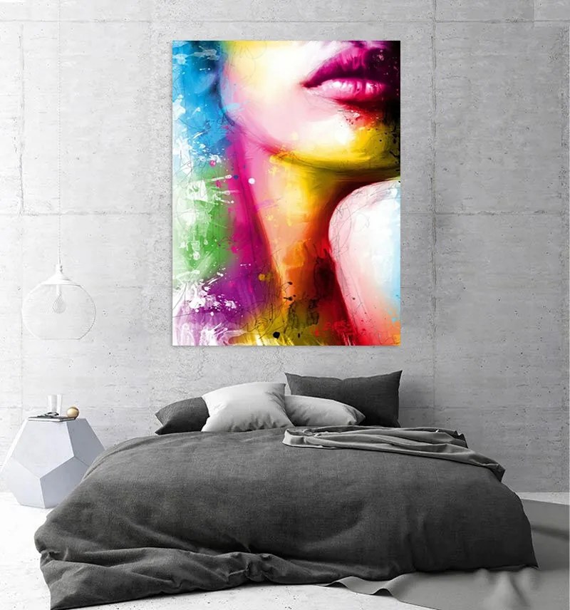 Tablou canvas Colorful Neck 120x80 cm