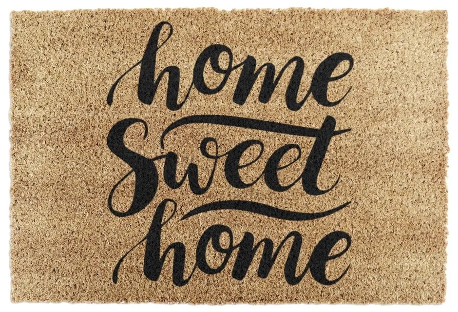 Covoraș de intrare din fibre de nucă de cocos 40x60 cm Home Sweet Home – Artsy Doormats