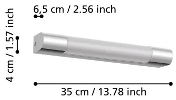 Eglo 98442 - Aplica LED pentru oglindă de baie TRAGACETE, 8W, 230V, IP44