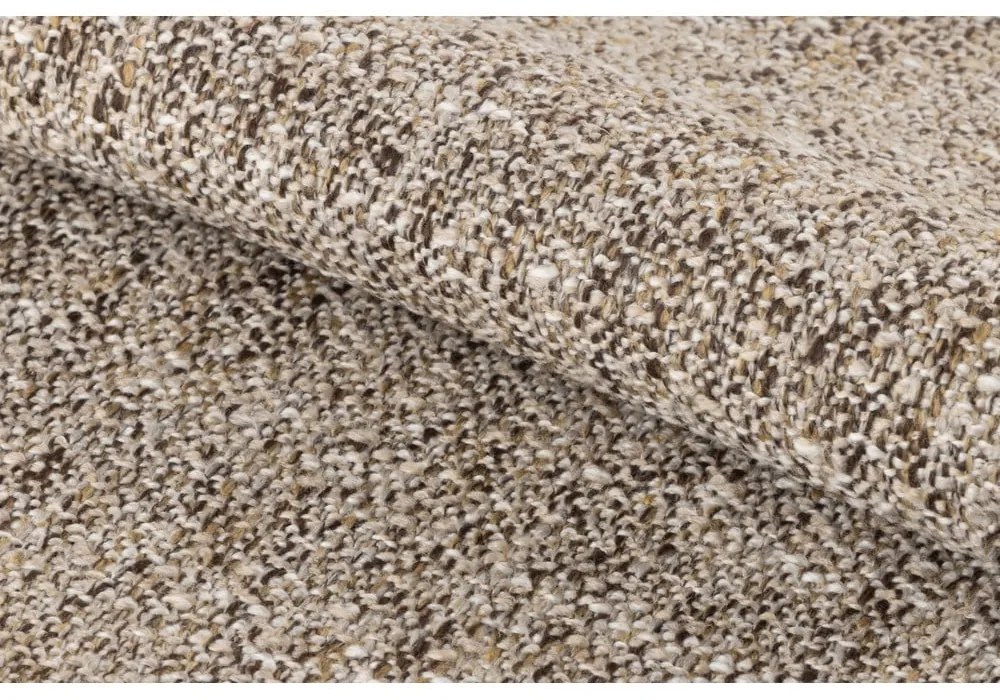 Fotoliu bej cu tapițerie din țesătură bouclé Elmont – Actona