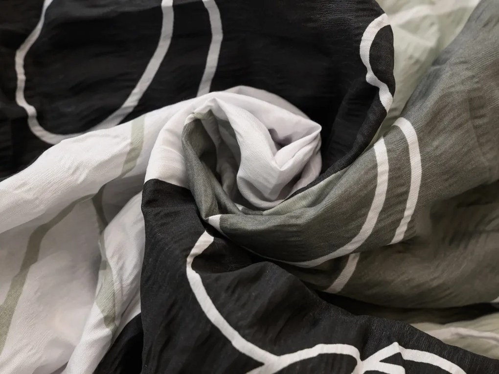 Lenjerie de pat creponata KASPARO BLEND gri Dimensiune lenjerie de pat: 70 x 90 cm | 140 x 200 cm