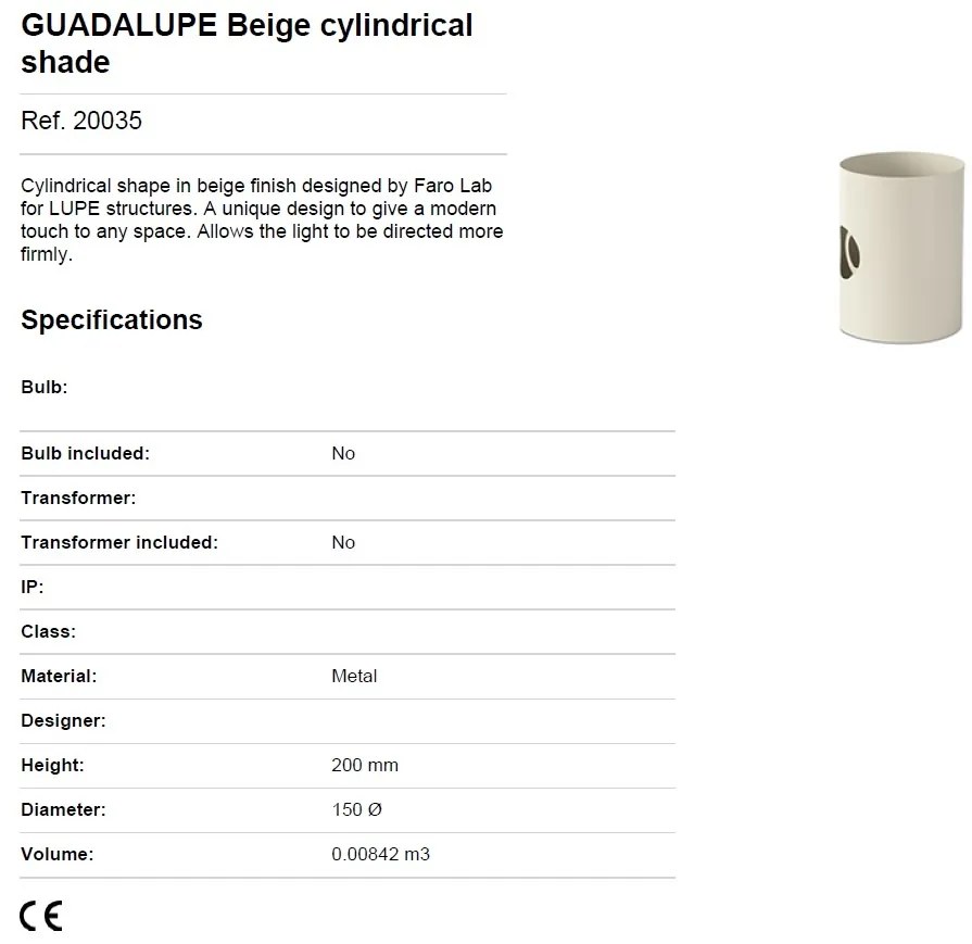 Lampa de podea orientabila design modern GUADALUPE bej
