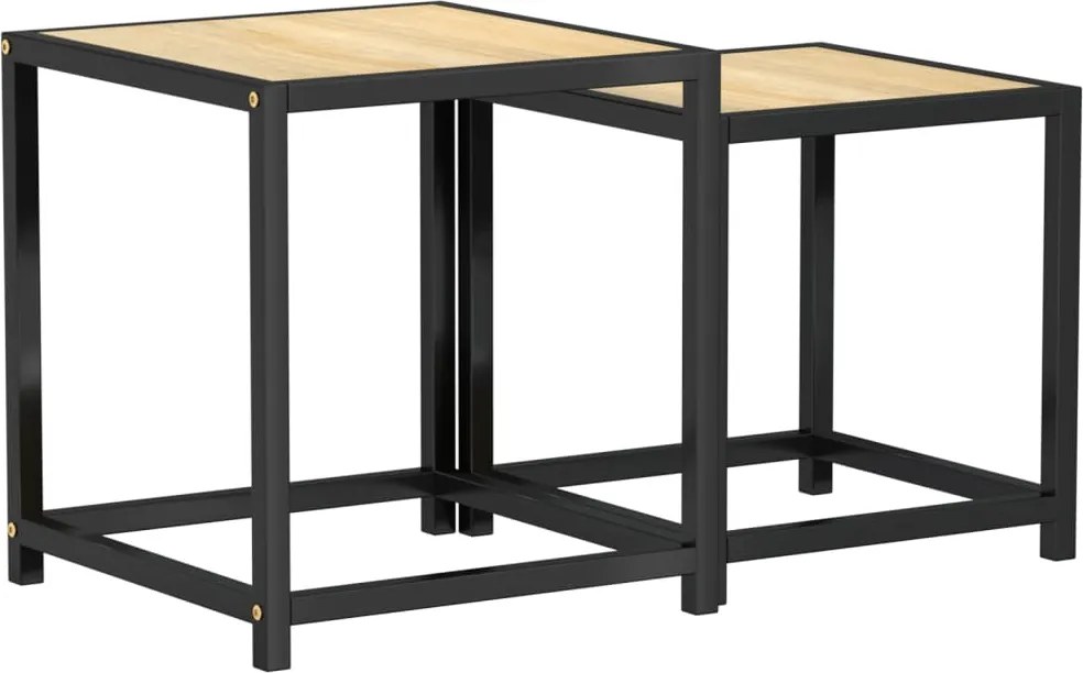 vidaXL Mese de ceai, 2 buc., stejar sonoma, MDF