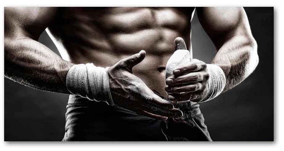 Tablou sticlă acrilică Clădire musculare