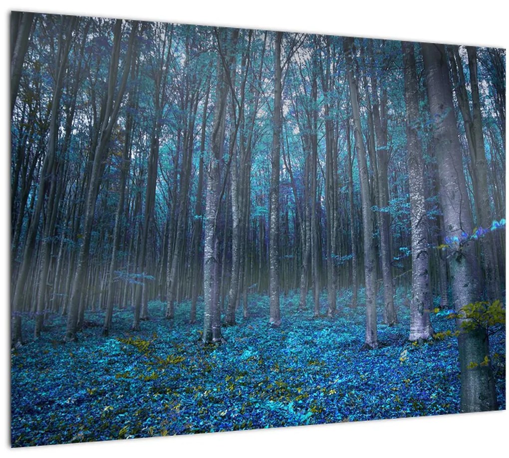Tablou pe sticlă - Pădurea magică (70x50 cm)