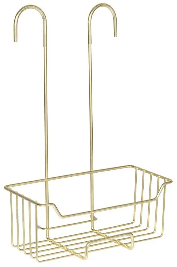 WENKO 25937100 - Coș de duș MILO 25x36 cm, inox/auriu/transparent