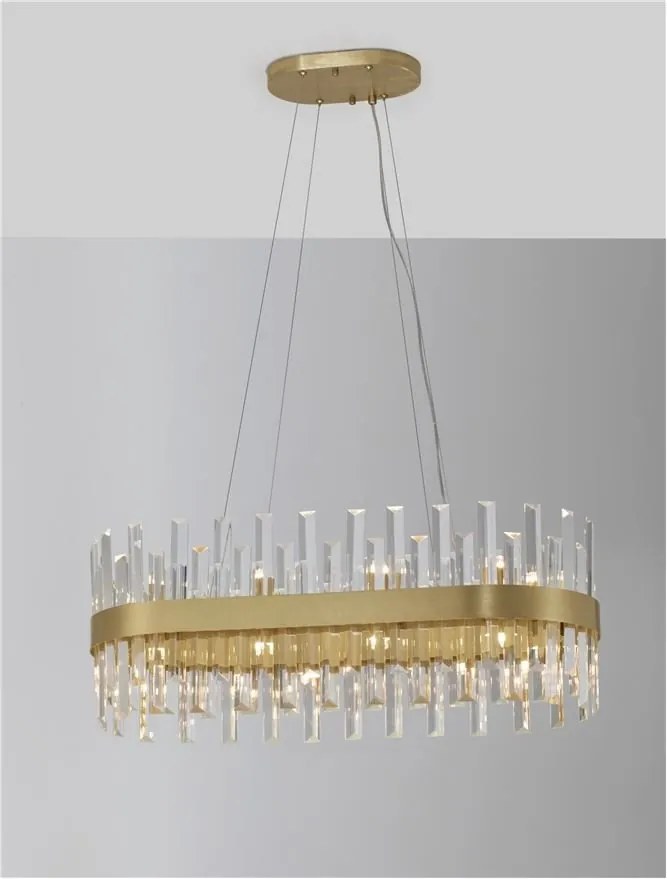 Lustra suspendata eleganta design modern Crown 80x36cm