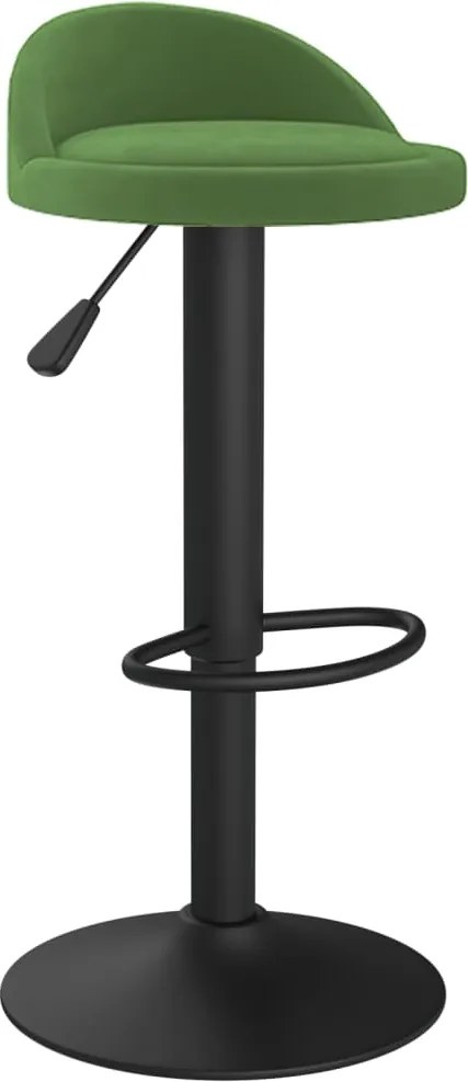 vidaXL Scaun de bar, verde închis, catifea