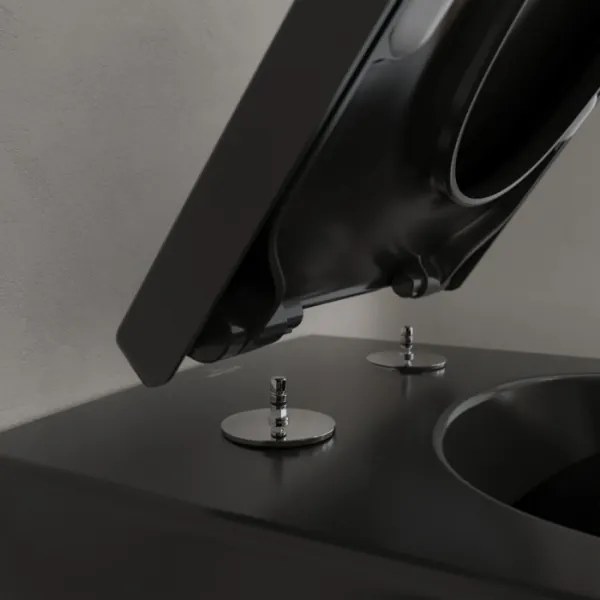 Villeroy & Boch 5614R0R7 - Vas WC suspendat SUBWAY ceramică/negru