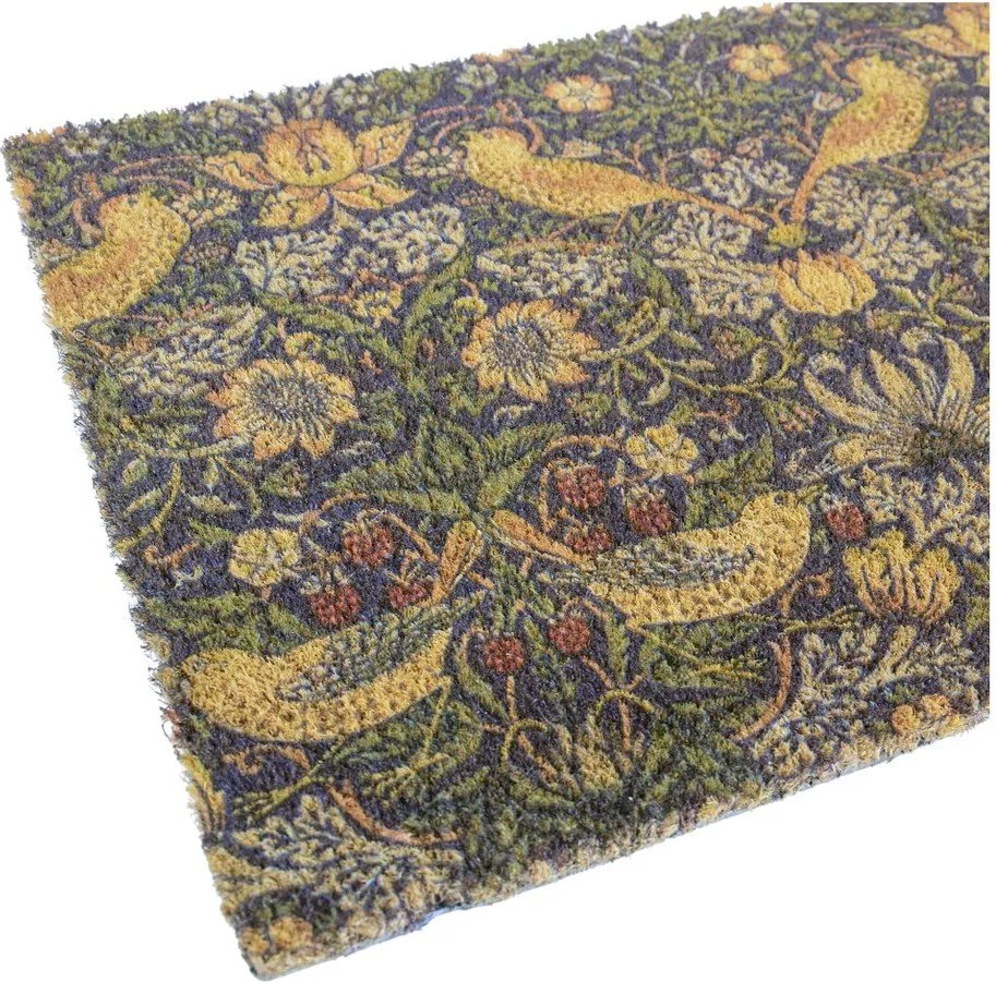 Covoraș de intrare din fibre de nucă de cocos 40x60 cm William Morris Strawberry Thief – Artsy Doormats