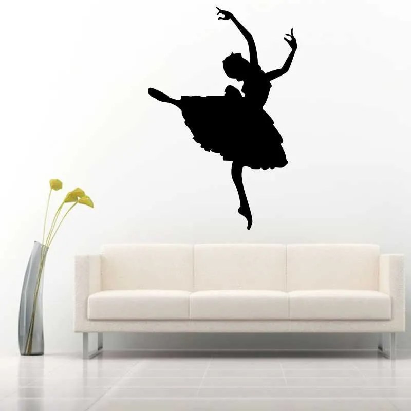 Sticker perete Silueta balerina
