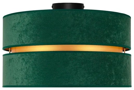 Plafonieră Duolla DUO 1xE27/40W/230V d. 40 cm verde/auriu