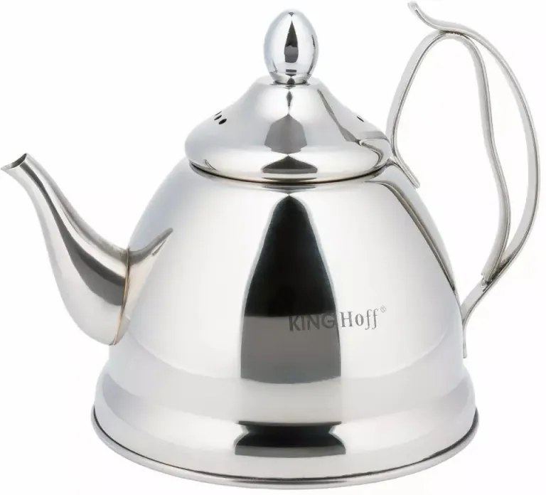 Resigilat: Ceainic cu strecuratoate Kinghoff KH 3761, 1 L, Inductie, Otel inoxidabil
